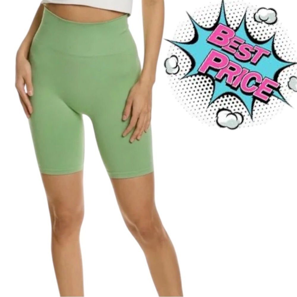 Weworewhat | Seamless Biker Short | Size Large | Fair Green Athleisure | NEW!💚
